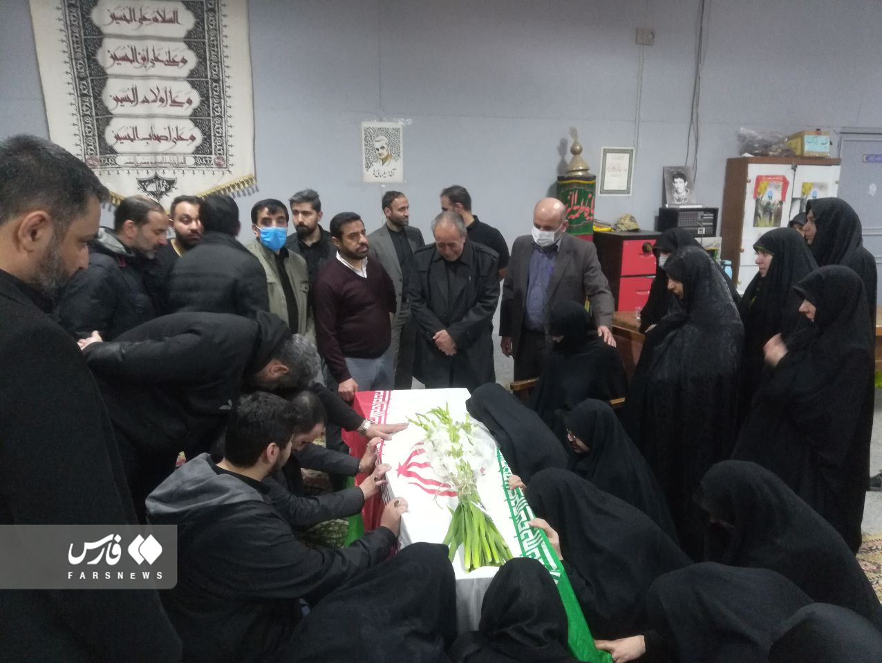 مراسم تشییع پیکر اسماعیل احمدی در معراج الشهدا +فیلم 