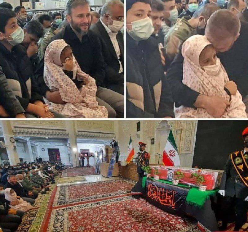 اشکهای جانسوز دختر شهید رنجبر +عکس