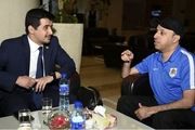سفیر قطر در اردوی حریف پرسپولیس/ عکس