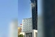 استفاده از پهپاد برای مهار آتش‌سوزی در آسمان‌خراش دبی