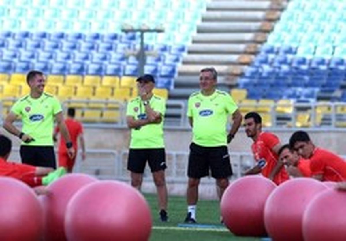 اتفاق جالب و خنده دار در تمرین پرسپولیس