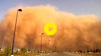 ویدئو دیدنی از وقوع توفان سهمگین شن در دبی