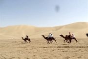 برگزاری مسابقه شترسواری کشوری در تپه های خارا/ تصاویر