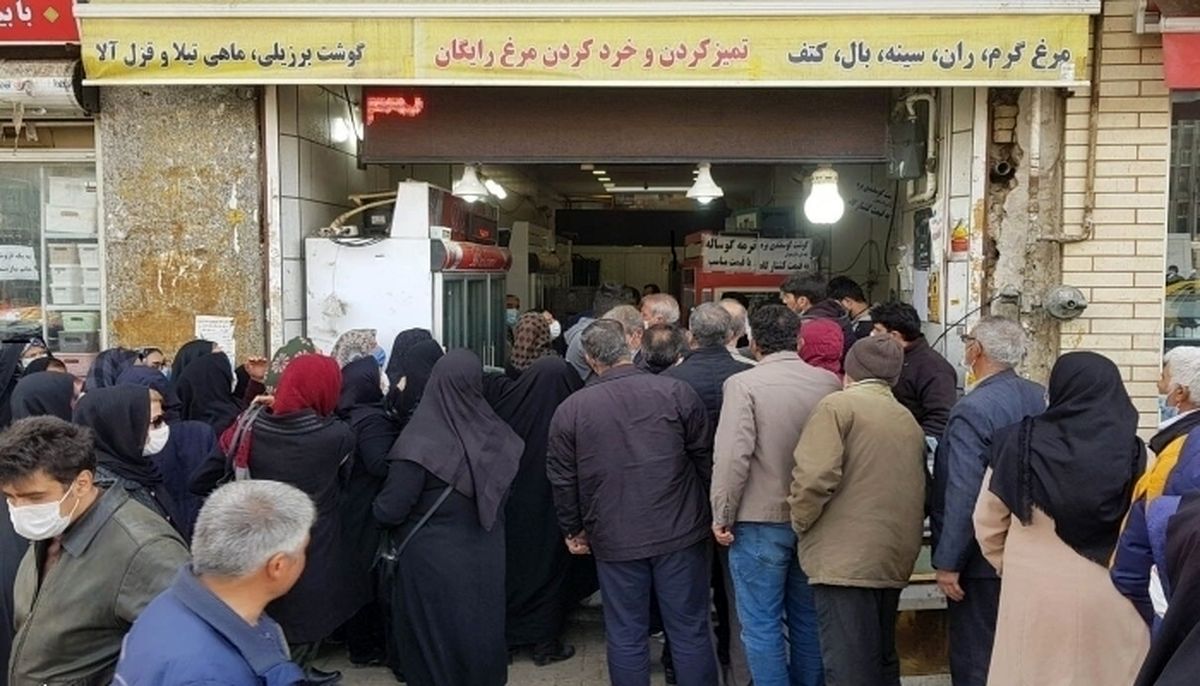 صف‌های طولانی مردم برای خرید گوشت با قیمت ارزان