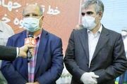 بازدید فرمانده ستاد مقابله با کرونا در تهران از خط تولید محلول ضدعفونی‌کننده سایپا