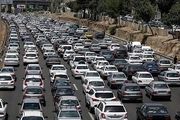 ترافیک سنگین در جاده چالوس و هراز
