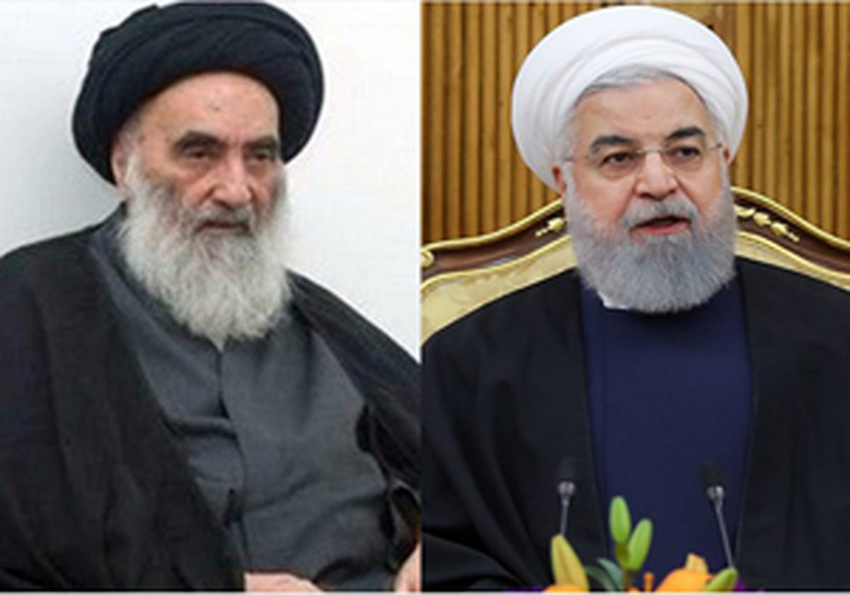 روحانی با آیت‌الله سیستانی دیدار کرد