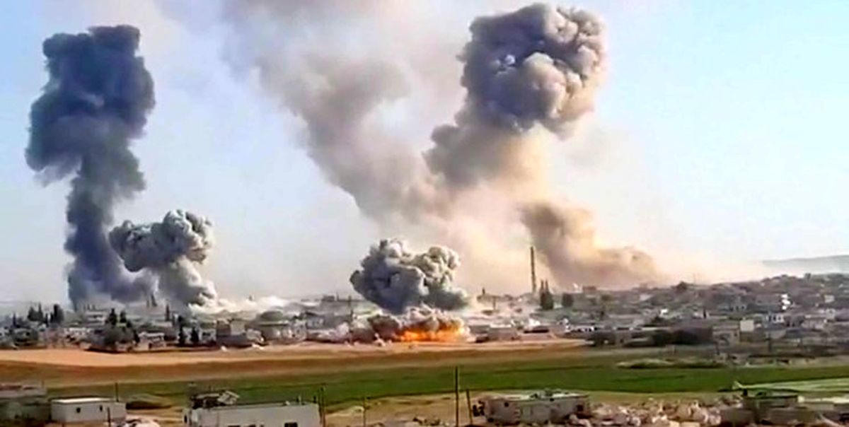 حملات بی امان جنگنده‌های سوریه در ادلب
