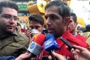 لحظه غافلگیری سخنگوی آتش‌نشانی و مسئول ستاد خبری پلاسکو/ فیلم