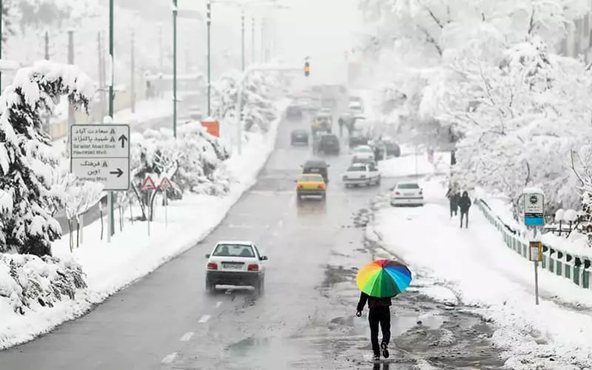 برف و باران شدید مهمان ۲۴ استان
