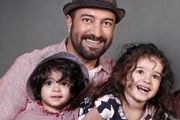 دوقلوهای بامزه ی مجید صالحی در حال تفریح /عکس