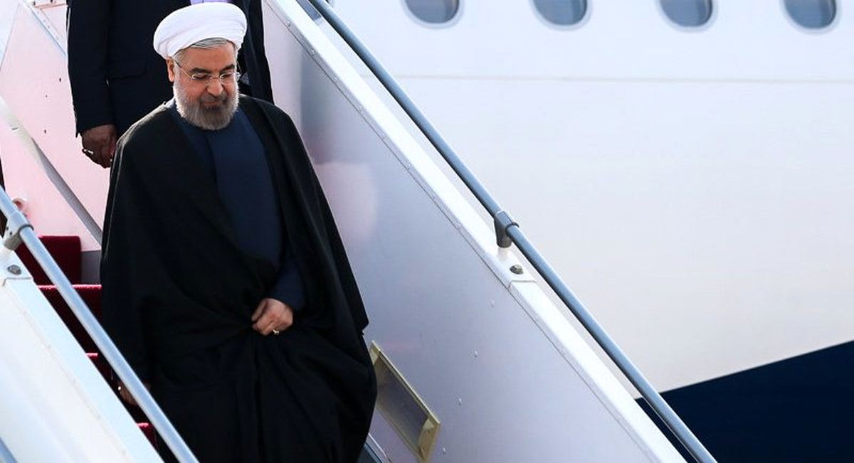 روحانی وارد مشهد شد 