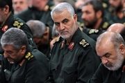 حضور سردار سلیمانی در مراسم سالگرد شهید «عماد مغنیه»