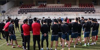 حضور دوباره ترابی در کنار تمرین سرخپوشان+ عکس