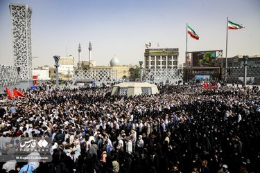 مراسم تشییع پیکر شهید صیاد خدایی/گزارش تصویری