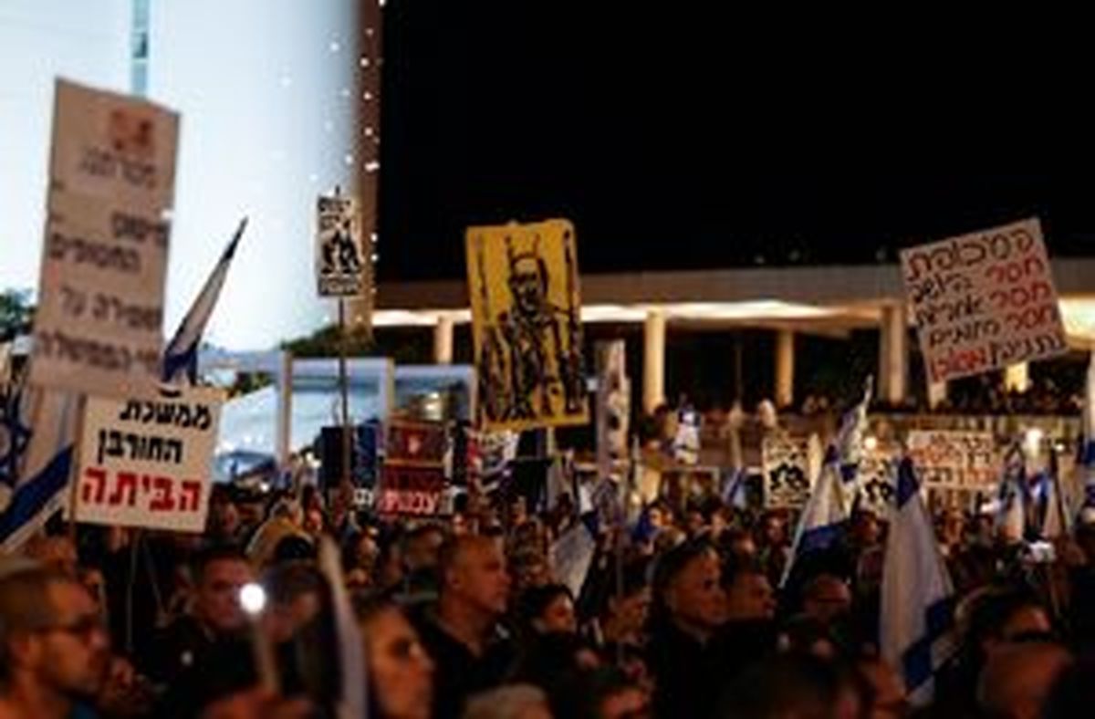 تداوم تظاهرات شهرک‌نشینان علیه «نتانیاهو»
