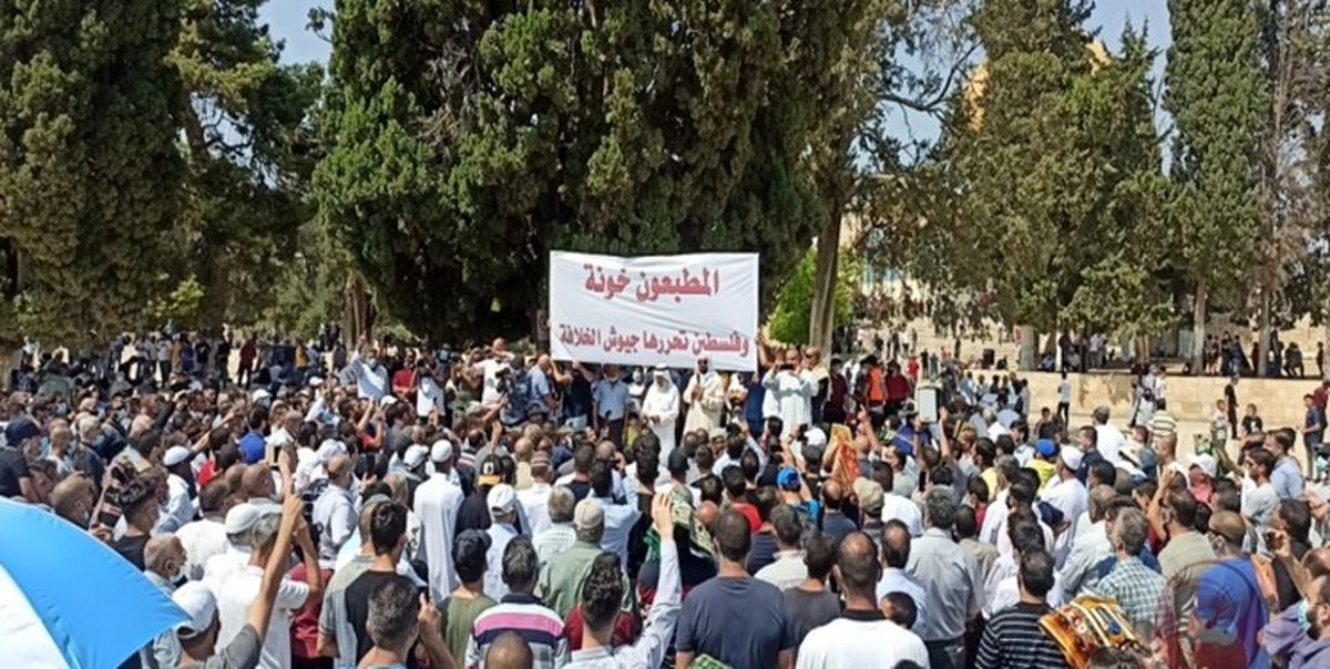 تجمع‌ هزاران فلسطینی در قدس