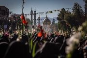 استقبال از کاروان نمادین حضرت معصومه(س)/ گزارش تصویری