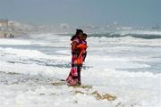  آلودگی ساحل هند را سفید کرد 