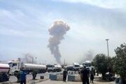 فیلمی آخر الزمانی و دیده نشده از تبدیل آتش به انفجار بندر شهید رجایی