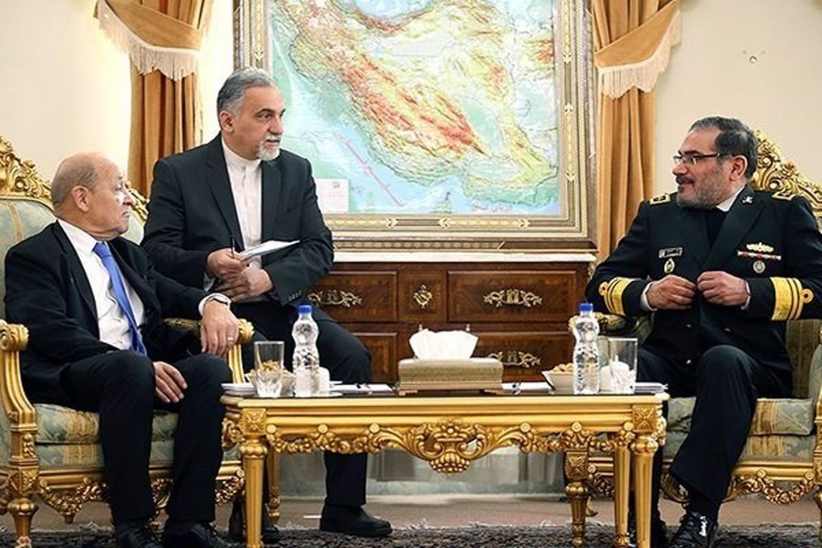 شمخانی در دیدار وزیر خارجه فرانسه چه گفت؟