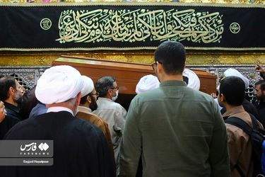 تشییع همسر آیت‌الله جوادی آملی در قم/گزارش تصویری