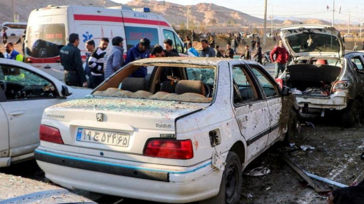 تصاویر منتشر نشده از انفجار تروریستی کرمان+فیلم