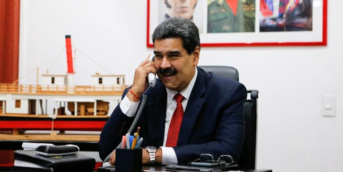  تماس تلفنی نیکلاس مادورو با حجت الاسلام سید ابراهیم رئیسی