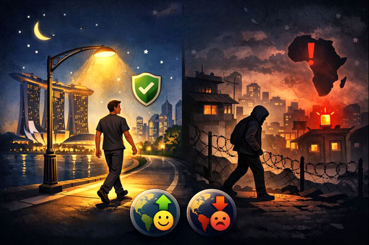 امن‌ترین و ناامن‌ترین کشورها کدام هستند؟

