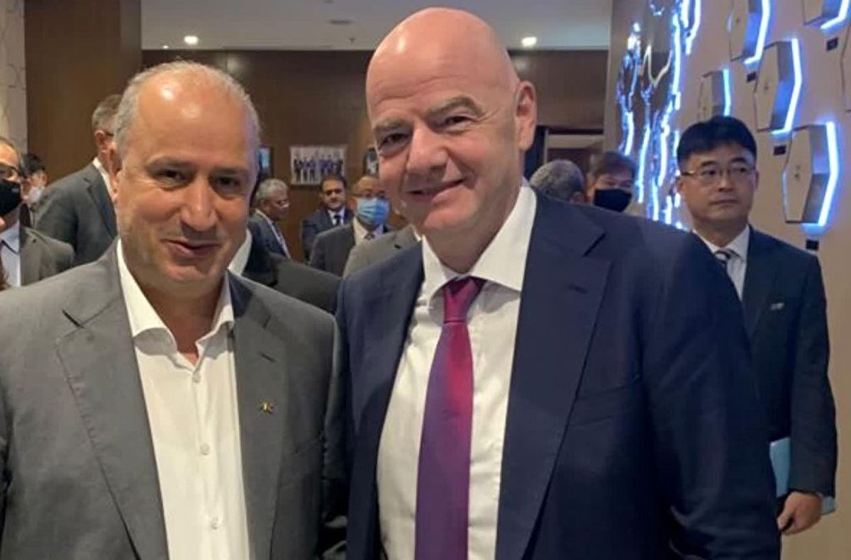 نشست تاج با اینفانتینو درباره کمک fifa به ایران

