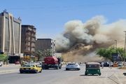 آتش سوزی گسترده در بغداد+فیلم