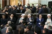 ظریف در مراسم آیت‌الله هاشمی رفسنجانی/ عکس