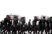 تشییع شهدای پلیس تهران/ گزارش تصویری