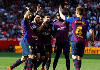 پایان طلسم بدشانسی برای بارسا در لیگ قهرمانان 