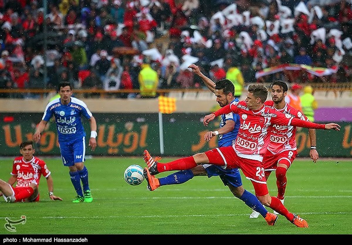 مدافع پرسپولیس اسیر تیر غیب شد/تصاویر