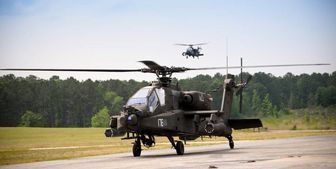 سقوط یک «بالگرد آپاچی-64» ارتش آمریکا