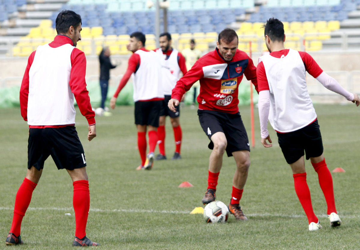 تمرین پرسپولیس بدون خارجی‌ها و ملی‌پوشان