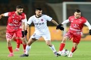 گل اول پرسپولیس به خیبر توسط فرشاد احمدزاده