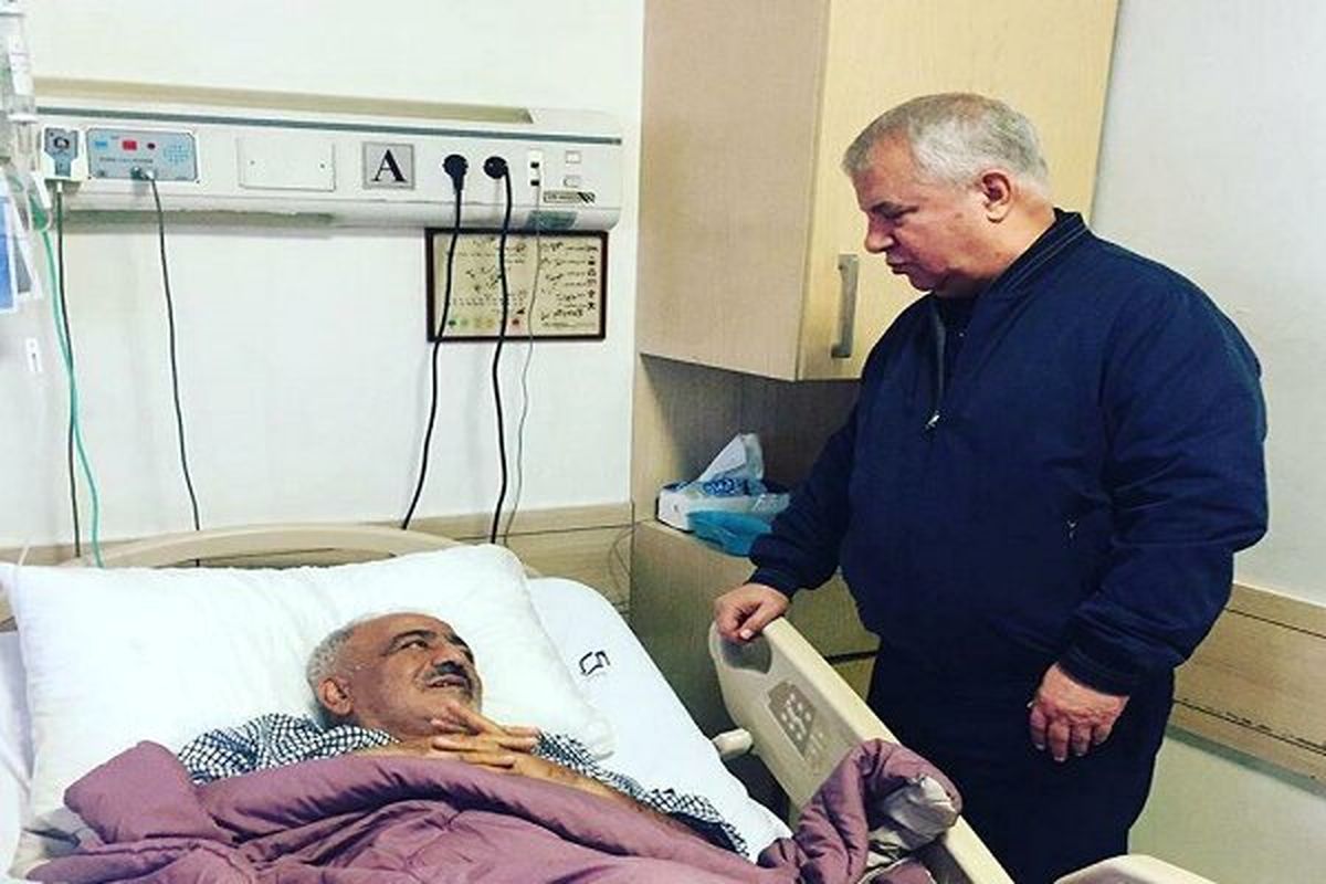 عیادت علی پروین از پیشکسوت پرسپولیس