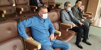 حضور سرمربی جدید سایپا در جایگاه ویژه+ عکس