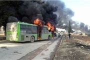 تروریست‎ها 3 اتوبوس را آتش زدند