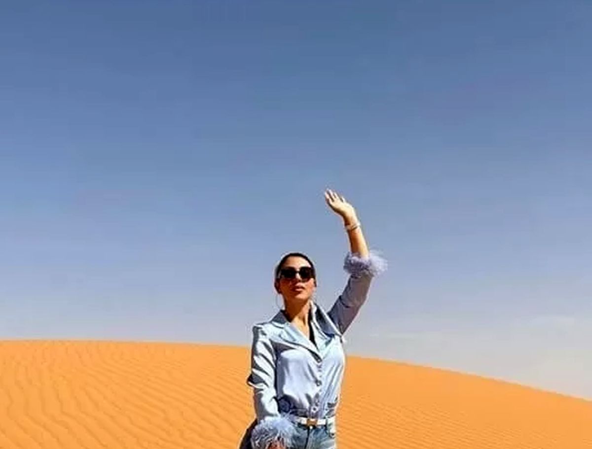تور یک روزه کویر نامزد کریس رونالدو و بچه ها!