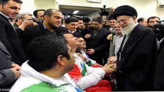 دیدار ورزشکاران المپیکی و پارالمپیکی با رهبر انقلاب 