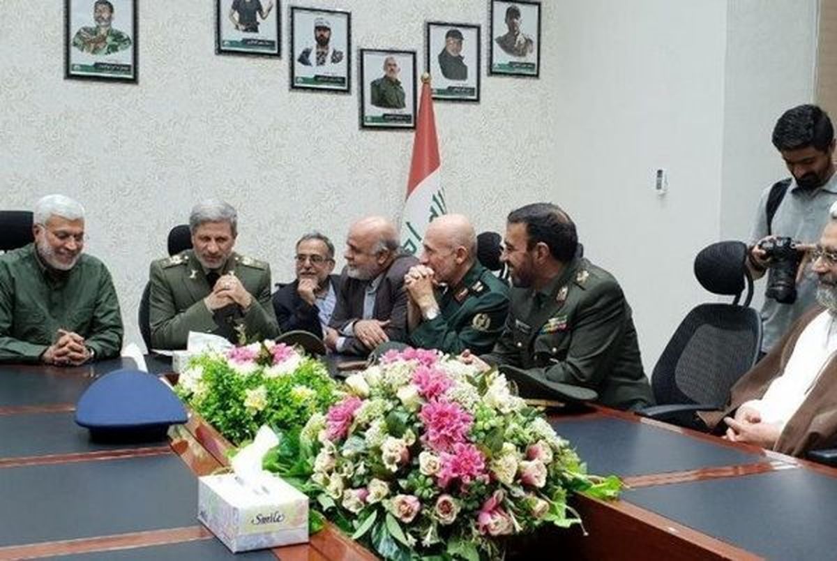 وزیر دفاع با فرمانده حشد الشعبی دیدار و گفت‌وگو کرد