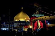 حرم مطهر امامین عسکریین(ع) با سنگهای ایرانی مفروش شد + تصاویر