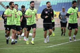 افشین پیروانی در تمرین پرسپولیس