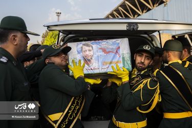 تشییع پیکر شهید کمندی در نیروی زمینی سپاه/گزارش تصویری