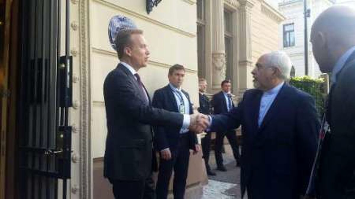 ظریف با همتای نروژی خود دیدار و گفت وگو کرد