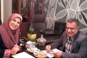 تمجید خانم مجری از اخلاق «حبیب‌الله کاسه‌ساز»/ عکس