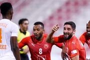 اعلام ترکیب العربی مقابل قطر+عکس